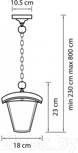 Изображение товара Светильник уличный Lightstar Lampione 375070