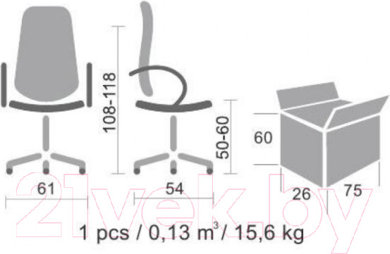 Изображение товара Кресло офисное Everprof Ultra (черный)