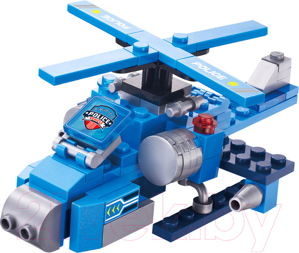 Изображение товара Конструктор Wise Block Полицейский вертолёт 8 в 1 / 40434