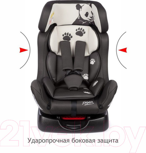 Изображение товара Автокресло Siger Диона Animals Панда (серый/бежевый)
