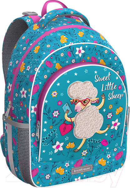 Изображение товара Школьный рюкзак Erich Krause ErgoLine 15L Flower Sheep / 56783
