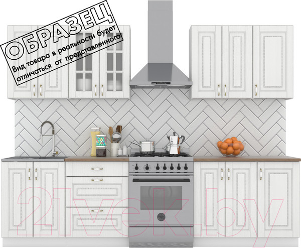 Изображение товара Кухонный гарнитур Интермебель Бостон-7 2.2 (акация белая/венато)