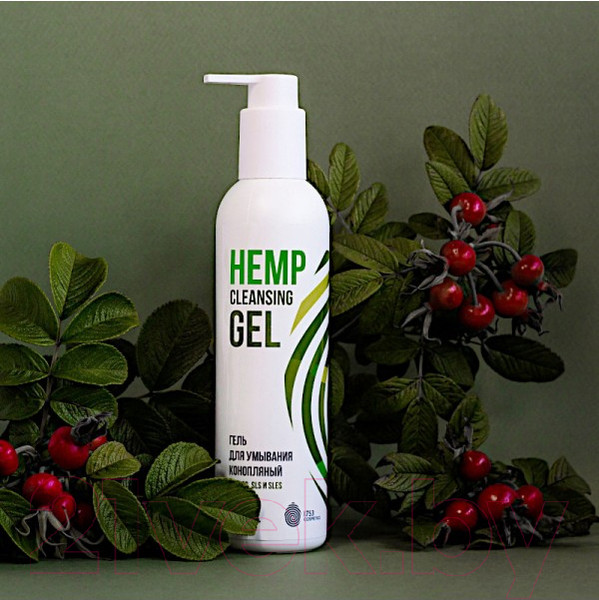 Изображение товара Гель для умывания 1753 Cosmetics Hemp Cleansing Gel Конопляный (250мл)