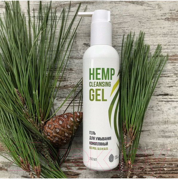 Изображение товара Гель для умывания 1753 Cosmetics Hemp Cleansing Gel Конопляный (250мл)