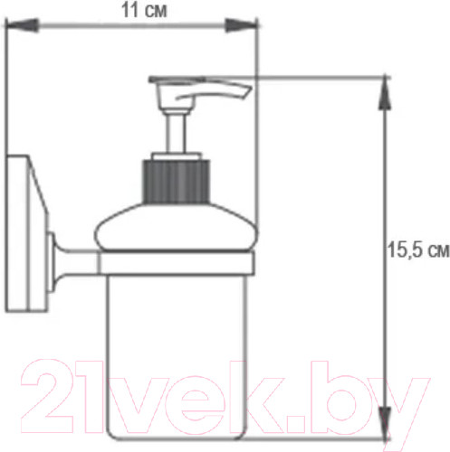 Изображение товара Дозатор для жидкого мыла Ekko E1627