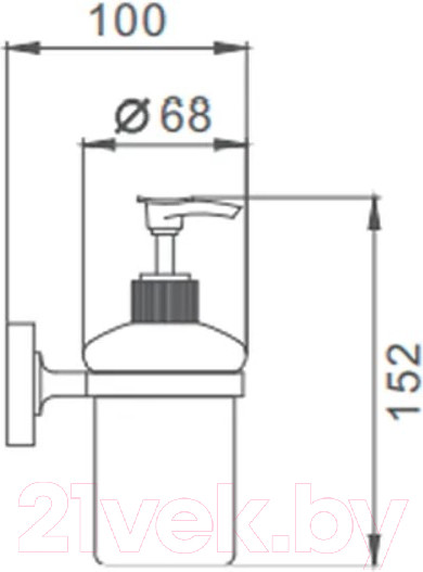 Изображение товара Дозатор для жидкого мыла Ekko E1727