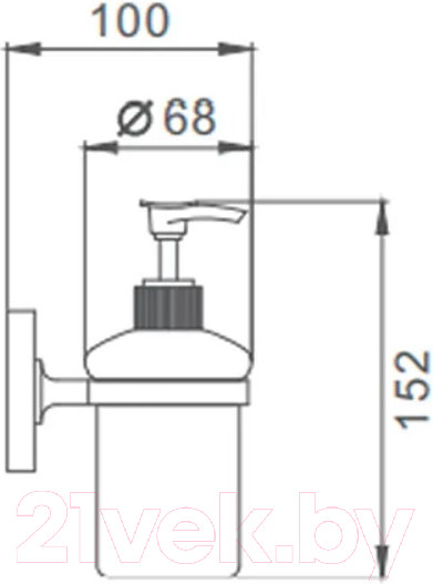 Изображение товара Дозатор для жидкого мыла Ekko E1927
