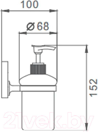 Изображение товара Дозатор для жидкого мыла Ekko E3727 (бронза)