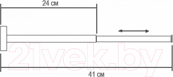 Изображение товара Держатель для полотенца Ekko E1417