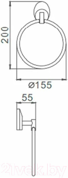 Изображение товара Держатель для полотенца Ekko E1504
