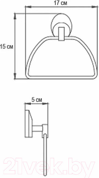 Изображение товара Держатель для полотенца Ekko E1604-2