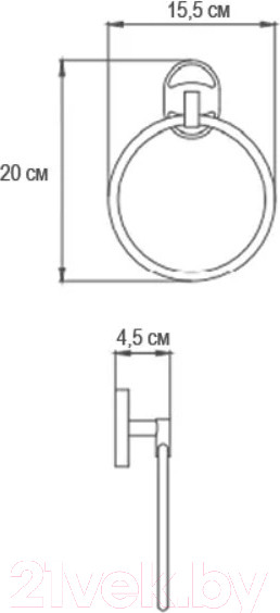 Изображение товара Держатель для полотенца Ekko E1904