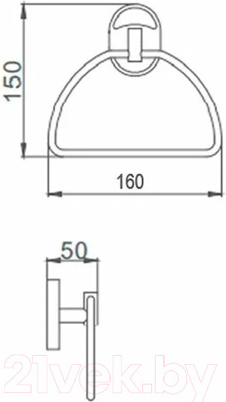 Изображение товара Держатель для полотенца Ekko E1904-2