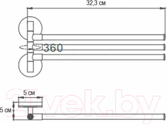 Изображение товара Держатель для полотенца Ekko E1913