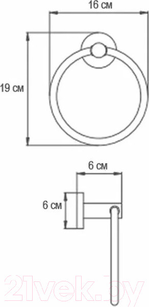 Изображение товара Держатель для полотенца Ekko E3104