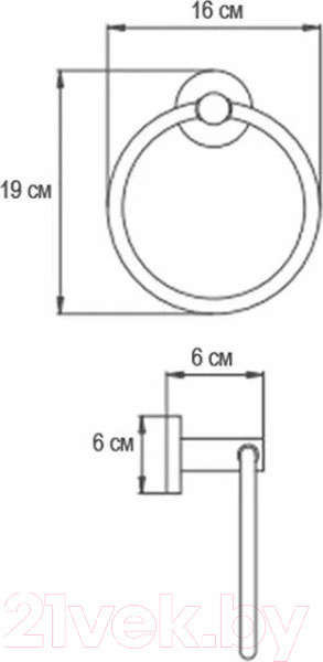 Изображение товара Держатель для полотенца Ekko E3204