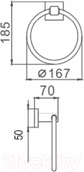 Изображение товара Держатель для полотенца Ekko E3304
