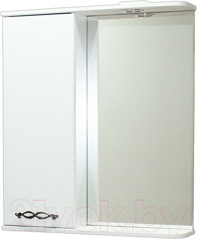 Изображение товара Шкаф с зеркалом для ванной СанитаМебель Джаст 12.650 (левый)