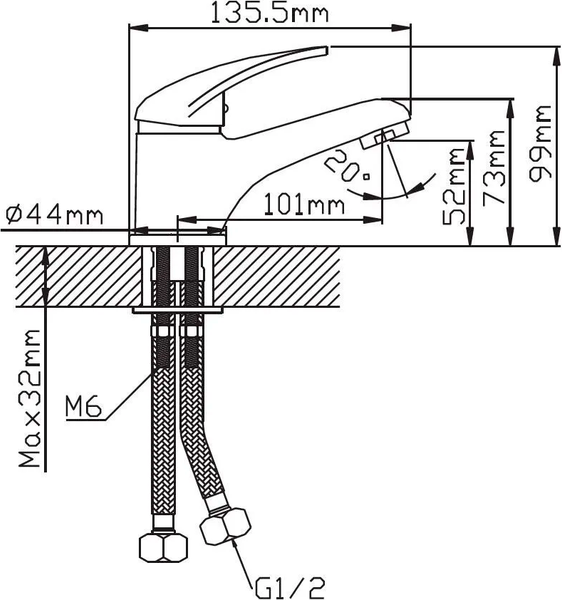 Изображение товара Смеситель Cronwil CD038-10