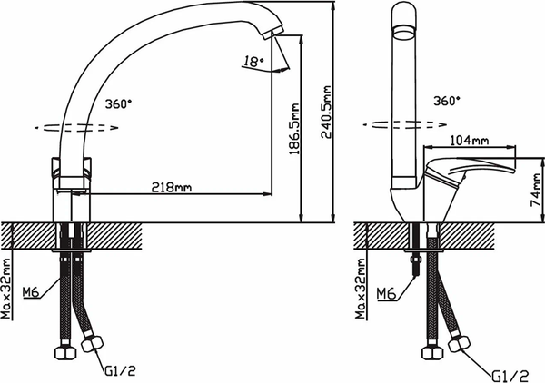 Изображение товара Смеситель Cronwil CD038-41