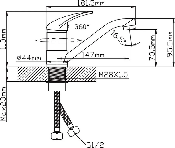 Изображение товара Смеситель Cronwil CD038-48