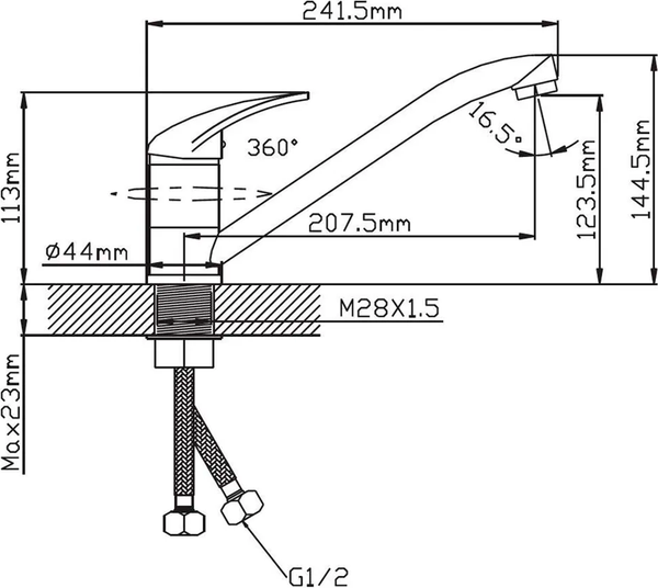 Изображение товара Смеситель Cronwil CD038-49