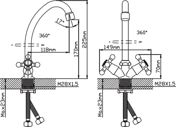 Изображение товара Смеситель Cronwil CP333-49