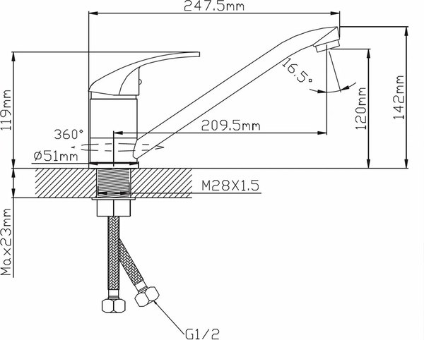 Изображение товара Смеситель Cronwil CD040-49
