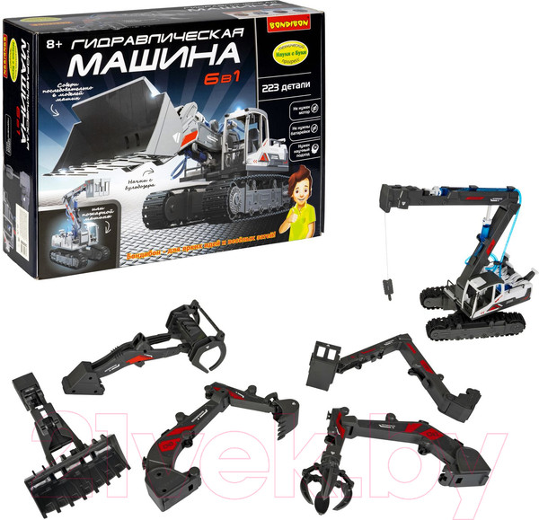 Изображение товара Конструктор управляемый Bondibon Гидравлическая машина 6 в 1 / ВВ5695