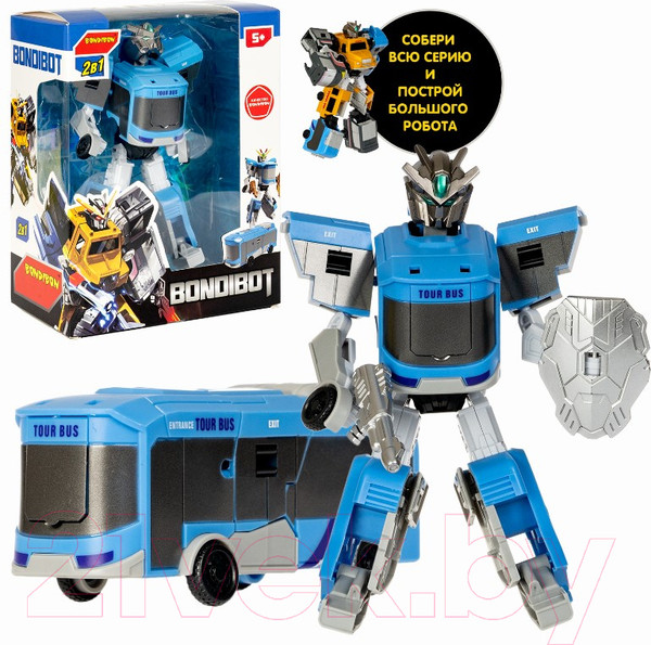 Изображение товара Робот-трансформер Bondibon Робот-автобус / ВВ5738 (синий)