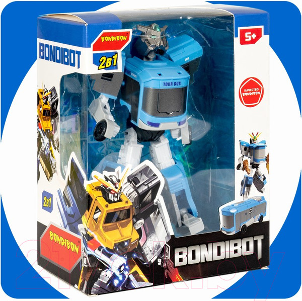 Изображение товара Робот-трансформер Bondibon Робот-автобус / ВВ5738 (синий)