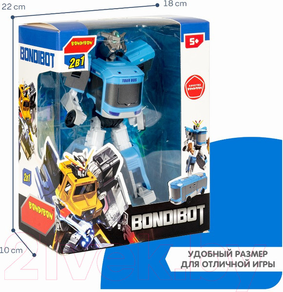 Изображение товара Робот-трансформер Bondibon Робот-автобус / ВВ5738 (синий)
