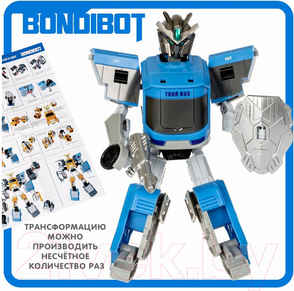 Изображение товара Робот-трансформер Bondibon Робот-автобус / ВВ5738 (синий)