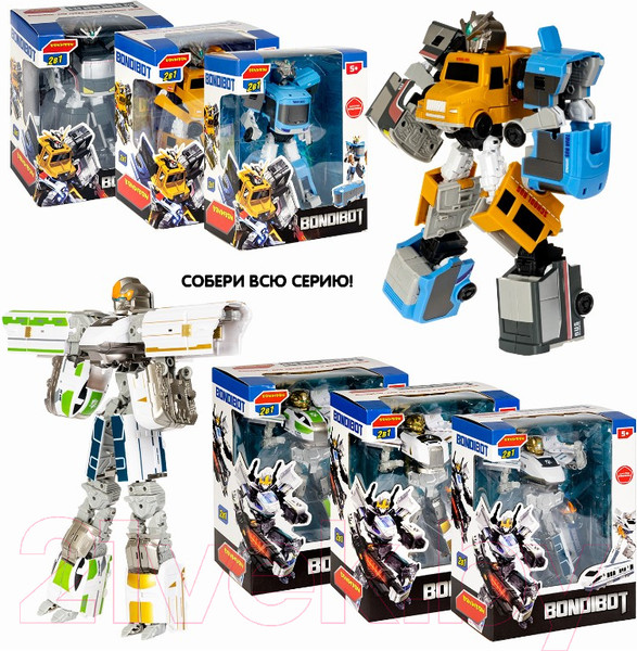 Изображение товара Робот-трансформер Bondibon Робот-автобус / ВВ5738 (синий)