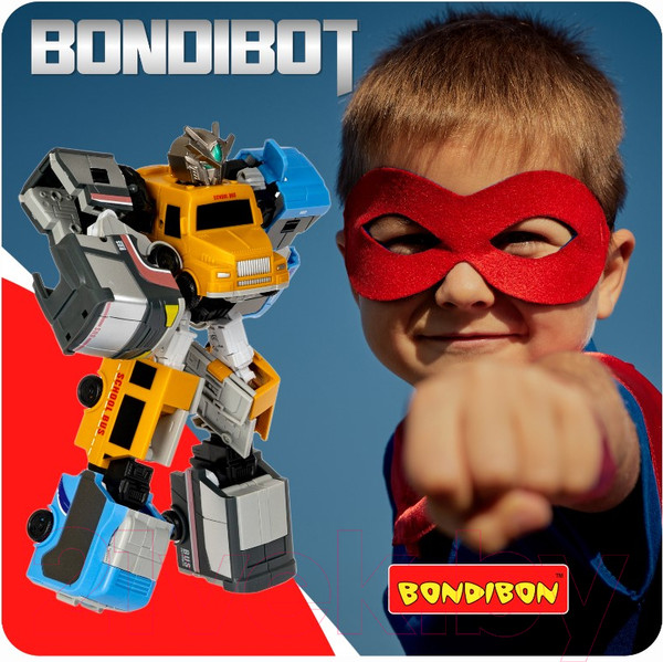 Изображение товара Робот-трансформер Bondibon Робот-автобус / ВВ5738 (синий)