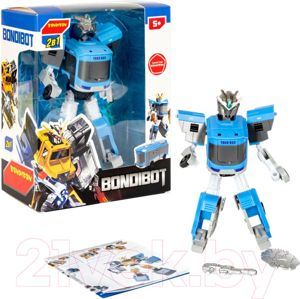 Изображение товара Робот-трансформер Bondibon Робот-автобус / ВВ5738 (синий)