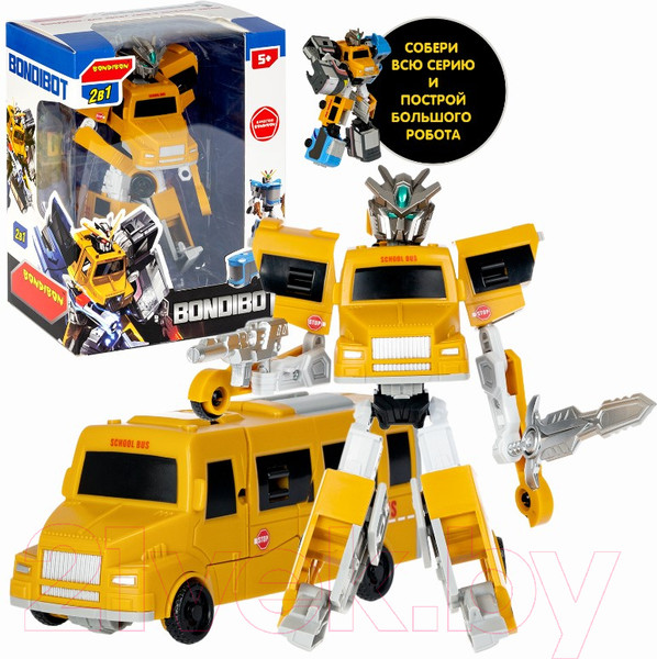 Изображение товара Робот-трансформер Bondibon Автобус / ВВ5737 (желтый)