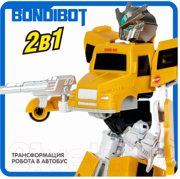 Изображение товара Робот-трансформер Bondibon Автобус / ВВ5737 (желтый)