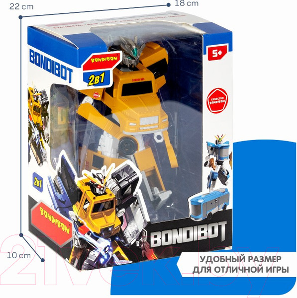 Изображение товара Робот-трансформер Bondibon Автобус / ВВ5737 (желтый)