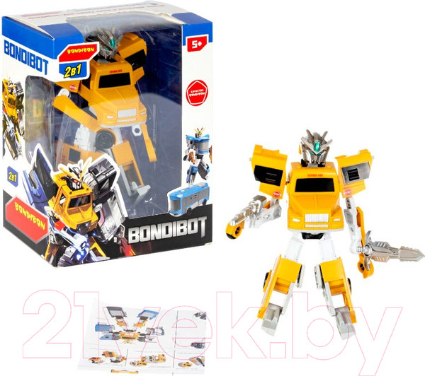 Изображение товара Робот-трансформер Bondibon Автобус / ВВ5737 (желтый)