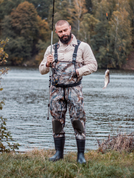 Изображение товара Вейдерсы для охоты и рыбалки FortMen Неопрен ЭВА 34 Камо камыш / 34(СЕ)1500НПР (р-р 42, 48-50)