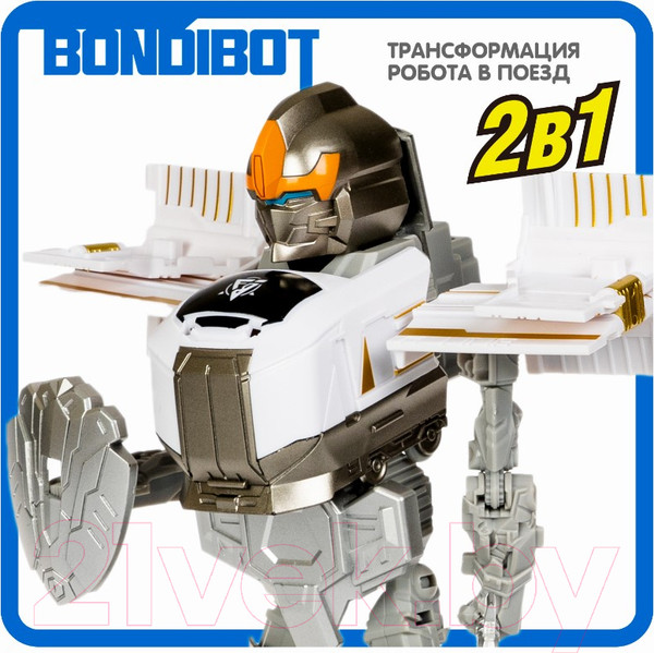 Изображение товара Робот-трансформер Bondibon Робот-поезд / ВВ5740 (коричневый)