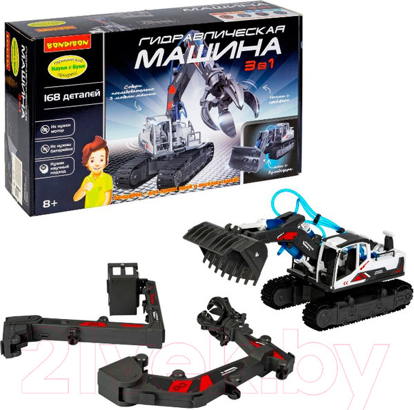 Изображение товара Конструктор Bondibon Гидравлическая машина 3 в 1 / ВВ5694