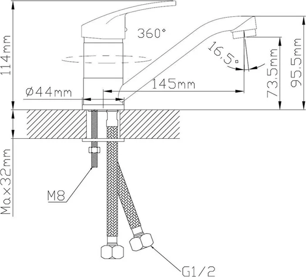Изображение товара Смеситель Cronwil CP036-45