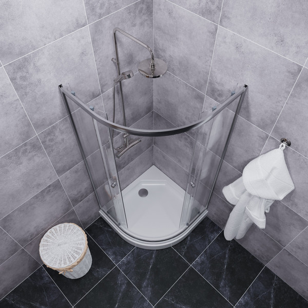 Изображение товара Душевой уголок Triton Альфа-Хром 80х80 (с поддоном)