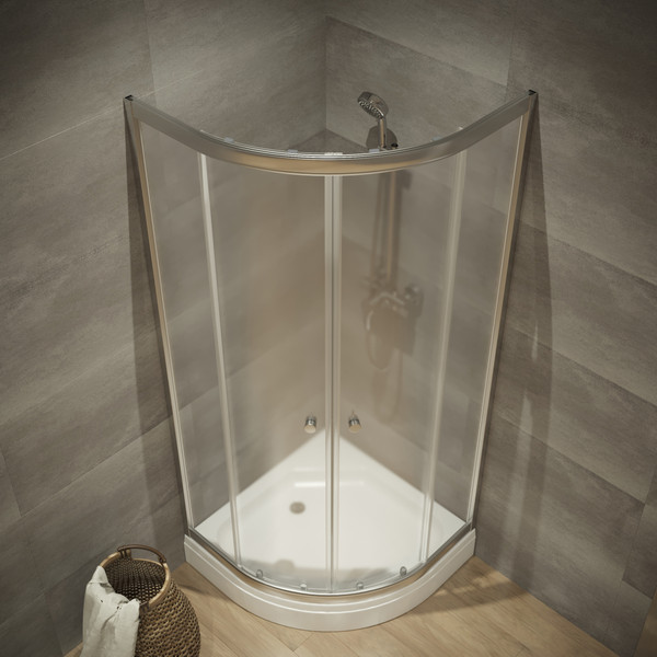 Изображение товара Душевой уголок Triton Альфа-Хром 100х100 (с поддоном)