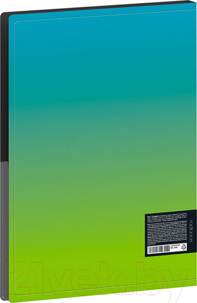 Изображение товара Папка для бумаг Berlingo Radiance / DB4_30003 (голубой/зеленый)