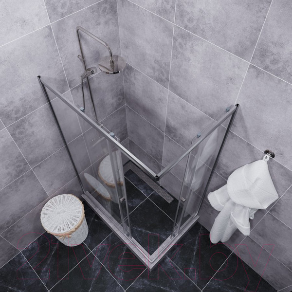 Изображение товара Душевой уголок Triton Вента 120x80 (хром, без поддона)