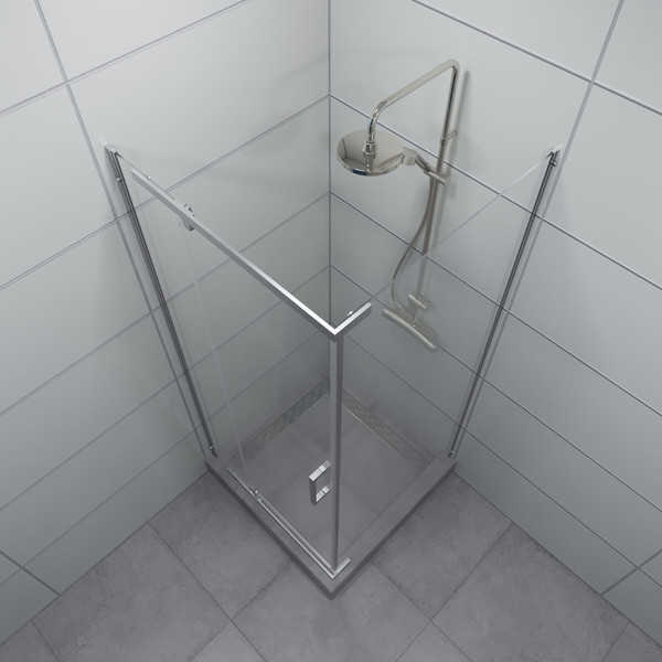 Изображение товара Душевой уголок Triton Терра 90x90 (хром, без поддона)