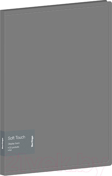 Изображение товара Папка для бумаг Berlingo Soft Touch / DB4_30985 (серый)